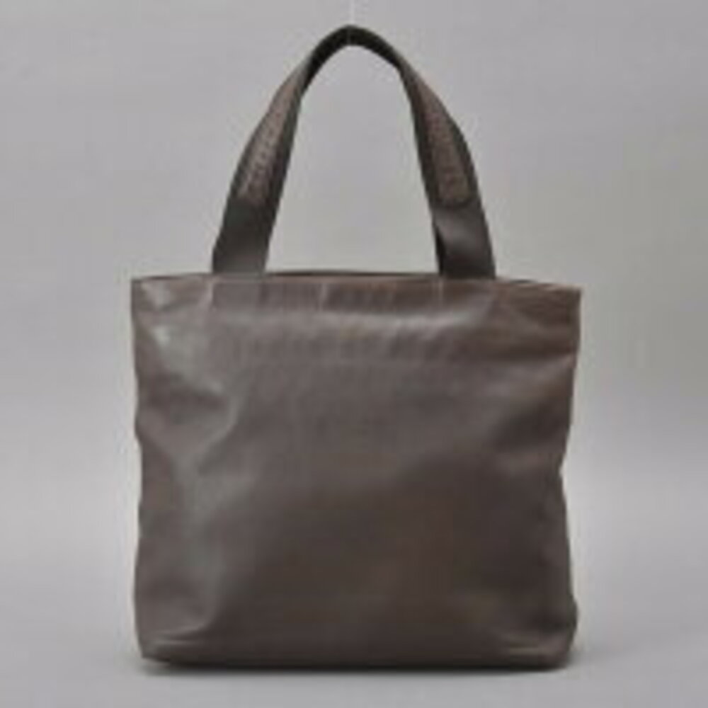 Prada handbag triangular plate Black leather tote… - image 4